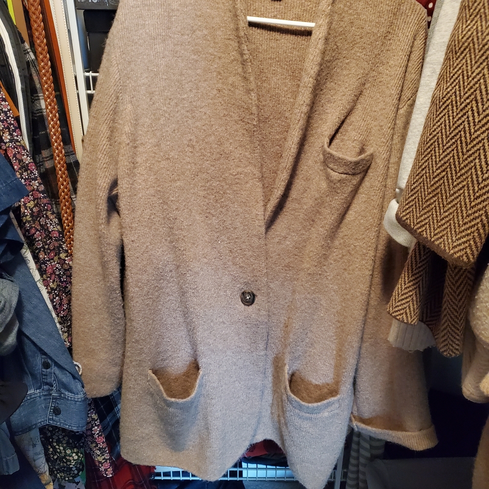 J. Crew Women's Camel Sweater Jacket